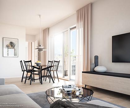 Kompakte 1,5-Zimmer-Wohnung mit Duschbad