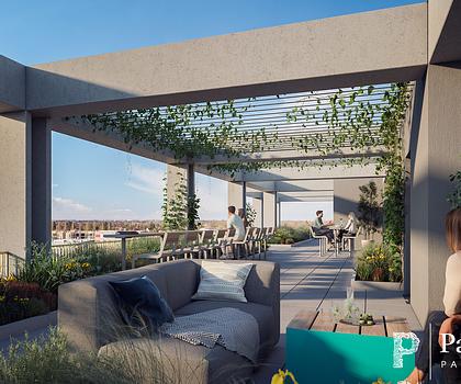 Kompakte 2-Zi.-Whg mit Balkon über gesamte Wohnungsbreite zum grünen Innenhof