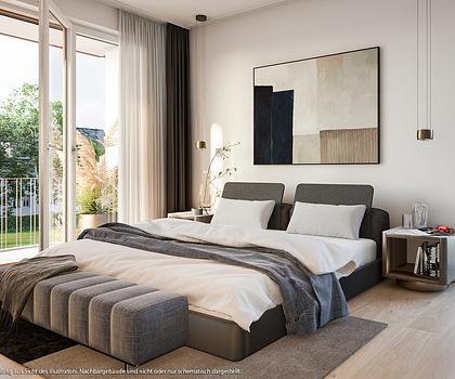 2-Zi-Gartenwohnung mit offener Küche und Süd-Terrasse