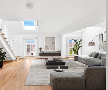 Mittendrin hoch hinaus: 3,5-Zimmer-Maisonette-Wohnung mit Dachterrasse