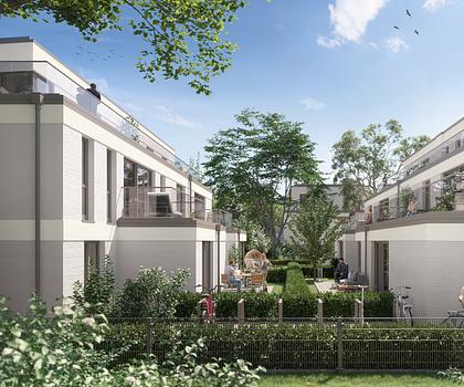 Neubau: Familientraum: Ideal gegliederte 4-Zimmer-Wohnung mit Privatgarten