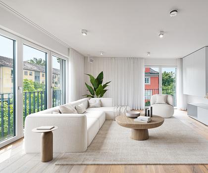 Cooles Wohlfühlambiente: Familiengerechte 4-Zimmer-Wohnung mit Design-Ästhetik