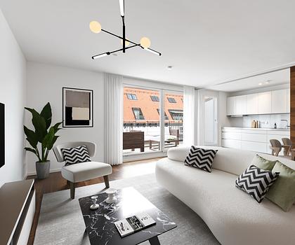 Urban Chic: Stilvolle 3-Zimmer-Maisonette mit Alpenblick in noblem Stadtpalais