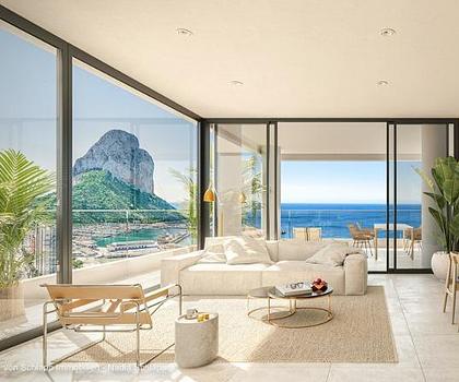 Calpe - Urlaubsflair das ganze Jahr! Zentrales Wohnen in exklusiver 4-Zimmer Wohnung mit Merrrblick