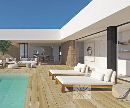 Villa Aqua Modernen Luxe Woning zum verkauf Wohnanlage Magnolias Sunrise Cumbre del Sol