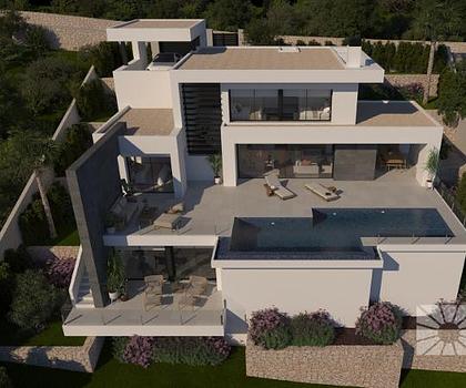 Villa mit privatem Pool und Meerblick. Modell Iseo