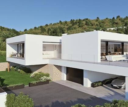 Villa Infinity, moderne Luxusvilla im Verkauf in der Wohnanlage Jazmines in Cumbre del Sol