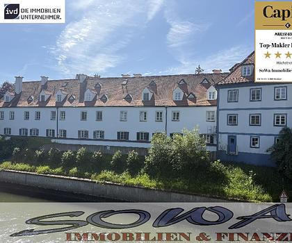 Wohnen auf der Insel! Hochwertgige 3 Zimmer Wohnung mit Balkon mit Blick auf das Schloss in einer beliebten Lage in der Stadtmitte in Neuburg - Ein Objekt von Ihrem Immobilienpartner SOWA Immobilien und Finanzen