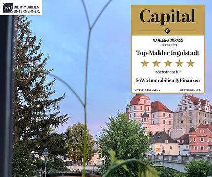 Leopoldineninsel - Schöne bezugsfreie 2 Zimmer Wohnung mit Balkon mit Blick auf das Schloss in einer beliebten Lage in der Stadtmitte in Neuburg - Ein Objekt von Ihrem Immobilienpartner SOWA Immobilien und Finanzen
