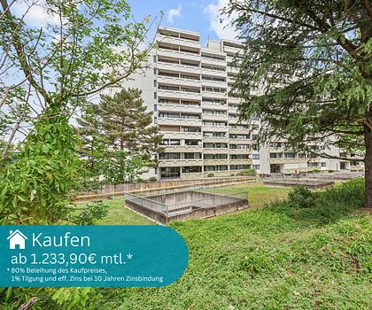 ++Über den Dächern von Oberrad: 4-Zimmer-Wohnung mit Weitblick, Balkon & Stellplatz++