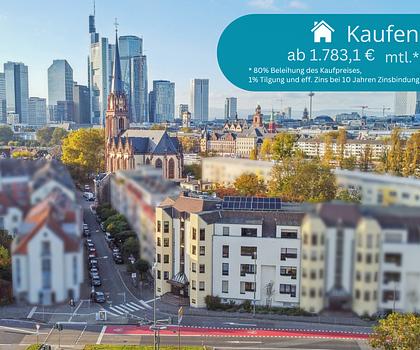 ++Sachsenhäuser Lifestyle vor der Tür! 3,5-Zimmer-Wohnung auf Erbbaugrundstück++