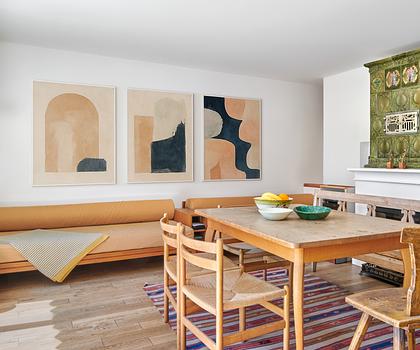 Stillvoll und bezugsbereit: 6-Zimmer-Stadthaus in Gern mit Südgarten und Traumblick