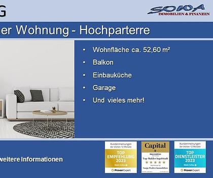 Gut geschnittene 2 Zimmer Wohnung im Erdgeschoss - Hochparterre mit Balkon - Ein Objekt von Ihrem Immobilienpartner SOWA Immobilien und Finanzen