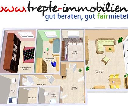 Sonnige 3 Zi.-Wohnung in beliebter Wohnlage von Quickborn !!!