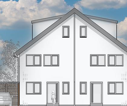 Familientraum: gut geschnittene Doppelhaushälfte mit schönem Westgarten im Norden Münchens