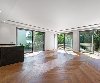 Schmuckstück in grüner Lage: 2-Zimmer-Wohnung mit hohem Design-Anspruch und West-Balkon