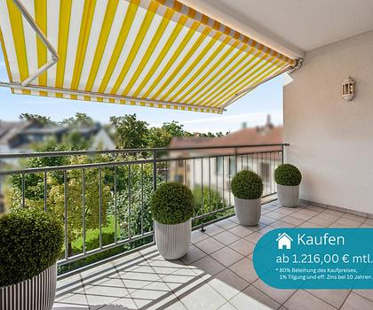 Modern wohnen in Mühlheim: renovierte 3-Zimmer-Wohnung mit Balkon