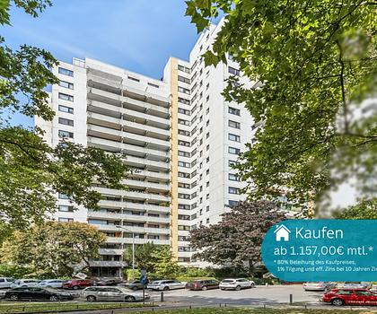 ++Sachsenhausen-Süd: Helle 3-Zimmer-Wohnung mit beeindruckendem Skylineblick++