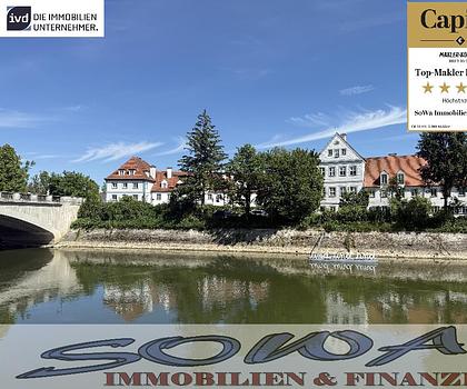 Leopoldineninsel - Schöne bezugsfreie 2 Zimmer Wohnung mit Balkon mit Blick auf das Schloss in einer beliebten Lage in der Stadtmitte in Neuburg - Ein Objekt von Ihrem Immobilienpartner SOWA Immobilien und Finanzen