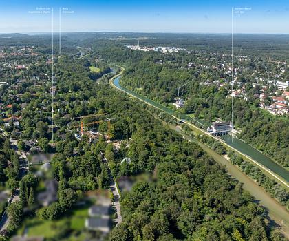 Exzellente Lage nahe dem Isarhochufer: 1.661 m² großes Baugrundstück für exklusive Villa