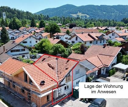 Ihre neue 3-Zimmer-Wohnung in Bad Tölz: Mit kleinem, diskreten Gartenanteil