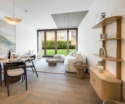 Neubau: Mittelhaus mit modernem Design am Starnberger See