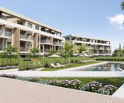 Fantastische Wohnungen mit 3 Schlafzimmern, 2 Bädern, Tiefgaragenstellplatz und Gemeinschaftspool im Santa Rosalía Lake and Life Resort