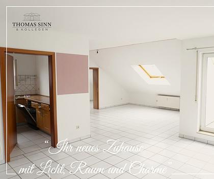 HELLE 2,5- BIS 3-ZIMMER-DG-WOHNUNG MIT AUßENSTELLPLATZ IN RUHIGER WOHNGEGEND