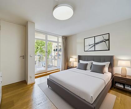 BESTLAGE LEHEL, nahe der Isar: schöne, flexible 5-Zimmer-Wohnung mit ruhigem, idyllischen Innenhof