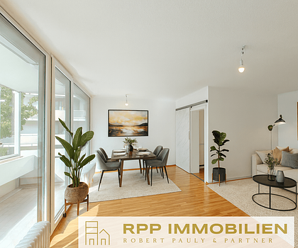 Sonnige, renovierte 3-Zimmer-Wohnung mit Loggia & Süd-Balkon - ideal für kleine Familien