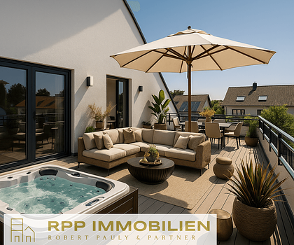 Für Sonnenanbeter: 2-Zimmer-Neubauwohnung mit großer Dachterrasse - Fertigstellung erfolgt