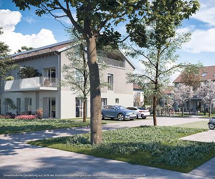 Ca. 116 m² große Neubau-Gewerbeeinheit im EG m. Terrasse