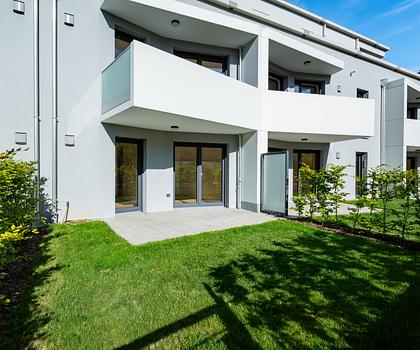 Großartig geschnittene 3-Zimmer-Gartenwohnung mit zwei Terrassen & En-Suite-Bad