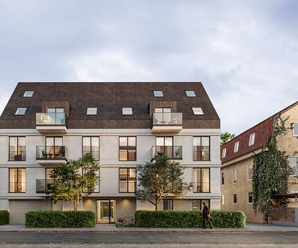 Neubau/Erstbezug: Großzügige 3-Zimmer-Wohnung - Stilvoller Rückzugsort mit zwei Balkonen