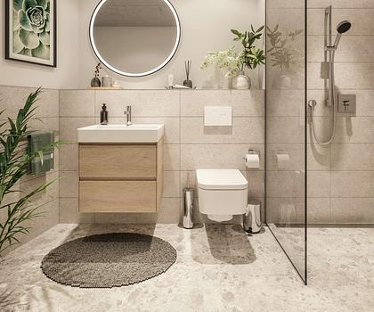 Kompaktheit ist Trumpf: Ideal geschnittene 1,5-Zimmer-Wohnung im neuen Vorzeigequartier