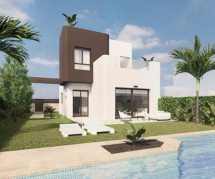 Exklusive Villen mit 3 Schlafzimmern, 3 Bädern, Dachterrasse, Kfz-Stellplatz und Privatpool in der sehr schönen Golfanlage Lo Romero Golf