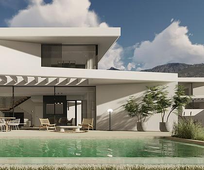 Fantastische und großzügige Villen mit 4 Schlafzimmern, 4 Bädern, Gäste-WC, Garage, Privatpool und Meerblick