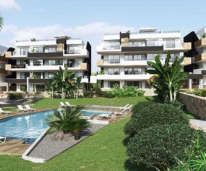 Appartements mit 2 Schlafzimmern und 2 Bädern in abgeschlossener Anlage mit Gemeinschaftspool, Fitnessraum, Sauna und Jacuzzi