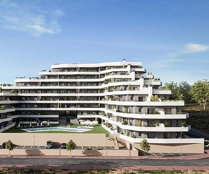 Moderne Wohnungen mit 3 Schlafzimmern, 2 Badezimmern, großer Terrasse, Kfz-Stellplatz und Gemeinschaftspool