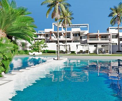 Exklusive Obergeschoss-Wohnungen mit 2 Schlafzimmern, 2 Bädern, Dachterrasse und Gemeinschaftspool