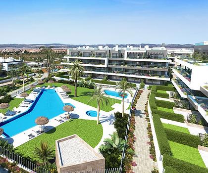 Torrevieja Penthouse-Wohnungen mit Dachterrasse, Kfz-Stellplatz und beheizten Whirlpools zu verkaufen