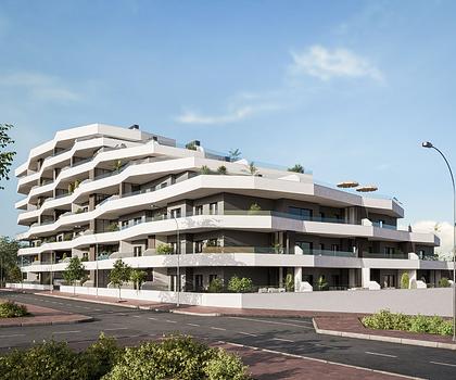 Moderne Wohnungen mit 2 Schlafzimmern, 2 Badezimmern, großer Terrasse, Kfz-Stellplatz und Gemeinschaftspool