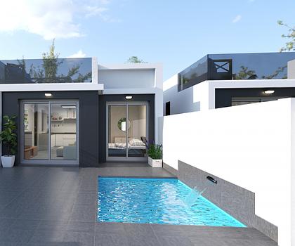 Ebenerdiges Haus mit Pool in Strandnähe an der Costa Calida