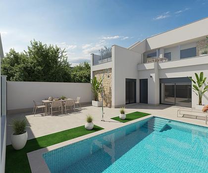 Schöne Villa in einem Golfresort mit privatem Sicherheitsdienst