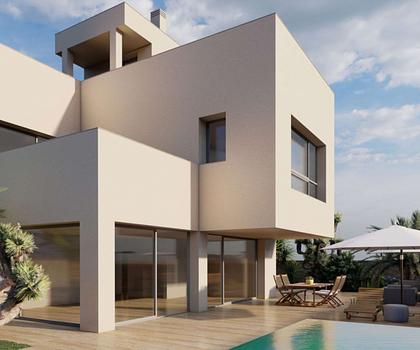 Luxusvilla direkt am Strand mit Meeresblick