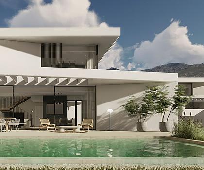 Fantastische und großzügige Villen mit 4 Schlafzimmern, 4 Bädern, Gäste-WC, Garage, Privatpool und Meerblick