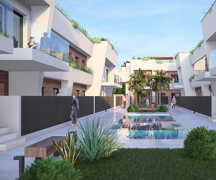 Schönes Penthouse mit großem Gemeinschaftspool in Strandnähe