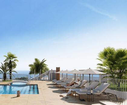 Fantastische Wohnungen mit 3 Schlafzimmern, 2 - 3 Badezimmern, Klimaanlage, Tiefgaragenstellplatz, Gemeinschaftspool und Meerblick