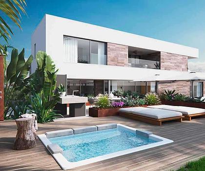 LUXUSVILLA MIT MEERBLICK UND WENIGE METER VOM STRAND ENTFERNT