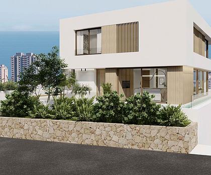 Exklusive und großzügige Villen mit 3 Schlafzimmern, 3 Bädern, Gäste-WC, Garage, großem Souterrain, Privatpool und Meerblick